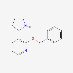 2-(Benzyloxy)-3-(pyrrolidin-2-yl)pyridine