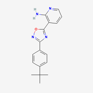 3-(3-(4-(tert-Butyl)phenyl)-1,2,4-oxadiazol-5-yl)pyridin-2-amine