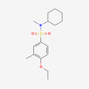 molecular formula C16H25NO3S B1179845 N-cyclohexyl-4-ethoxy-N,3-dimethylbenzenesulfonamide 
