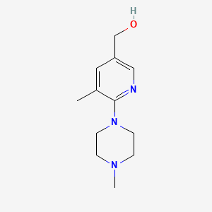 (5-Methyl-6-(4-methylpiperazin-1-yl)pyridin-3-yl)methanol