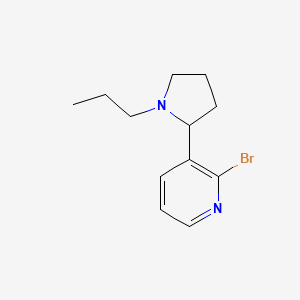 2-Bromo-3-(1-propylpyrrolidin-2-yl)pyridine