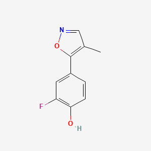 2-Fluoro-4-(4-methylisoxazol-5-yl)phenol