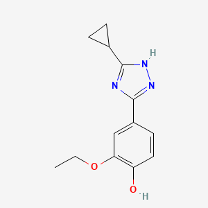 4-(3-Cyclopropyl-1H-1,2,4-triazol-5-yl)-2-ethoxyphenol