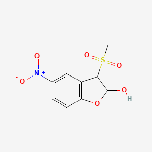 3-(Methylsulfonyl)-5-nitro-2,3-dihydrobenzofuran-2-ol