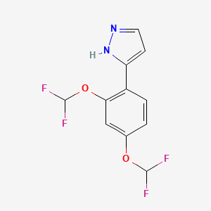 3-(2,4-Bis(difluoromethoxy)phenyl)-1H-pyrazole