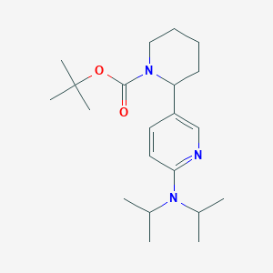 tert-Butyl 2-(6-(diisopropylamino)pyridin-3-yl)piperidine-1-carboxylate