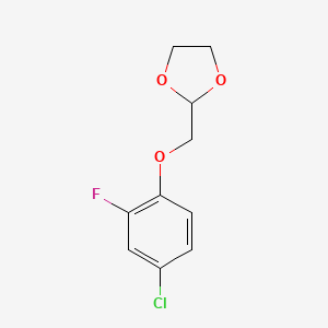 2-((4-Chloro-2-fluorophenoxy)methyl)-1,3-dioxolane