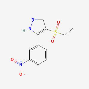 4-(Ethylsulfonyl)-3-(3-nitrophenyl)-1H-pyrazole