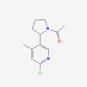 1-(2-(6-Chloro-4-methylpyridin-3-yl)pyrrolidin-1-yl)ethanone