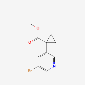 Ethyl 1-(5-bromopyridin-3-YL)cyclopropanecarboxylate