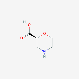 molecular formula C5H9NO3 B117986 (S)-吗啉-2-羧酸 CAS No. 154731-81-4