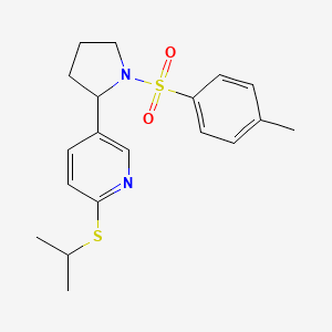 2-(Isopropylthio)-5-(1-tosylpyrrolidin-2-yl)pyridine