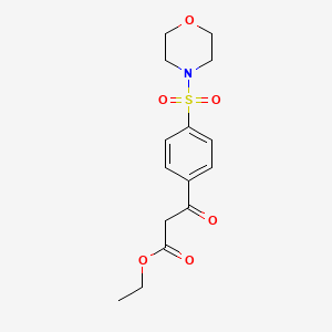 Ethyl 3-(4-(morpholinosulfonyl)phenyl)-3-oxopropanoate