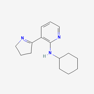 N-Cyclohexyl-3-(3,4-dihydro-2H-pyrrol-5-yl)pyridin-2-amine