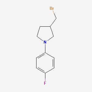 3-(Bromomethyl)-1-(4-fluorophenyl)pyrrolidine