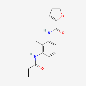 molecular formula C15H16N2O3 B1179867 N-[2-methyl-3-(propionylamino)phenyl]-2-furamide 