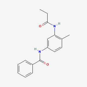 molecular formula C17H18N2O2 B1179868 N-[4-methyl-3-(propionylamino)phenyl]benzamide 