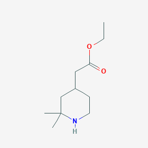 molecular formula C23H22O4 B1179873 Ethyl 2-(2,2-dimethylpiperidin-4-yl)acetate CAS No. 104094-98-6