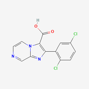 2-(2,5-Dichlorophenyl)imidazo[1,2-A]pyrazine-3-carboxylic acid