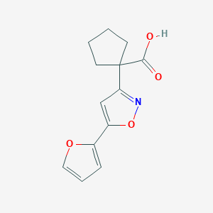 1-(5-(Furan-2-yl)isoxazol-3-yl)cyclopentanecarboxylicacid