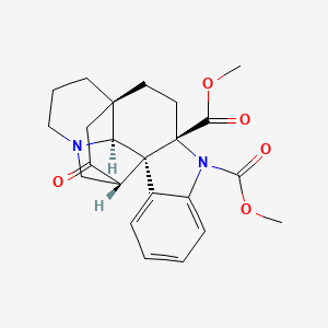 molecular formula C23H26N2O5 B1179878 Methyl chanofruticosinate CAS No. 14050-92-1