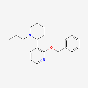 molecular formula C20H26N2O B11798801 2-(Benzyloxy)-3-(1-propylpiperidin-2-yl)pyridine 