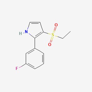 3-(Ethylsulfonyl)-2-(3-fluorophenyl)-1H-pyrrole