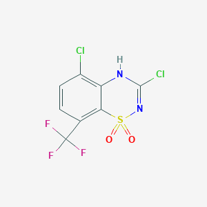 3,5-Dichloro-8-(trifluoromethyl)-2H-benzo[e][1,2,4]thiadiazine 1,1-dioxide