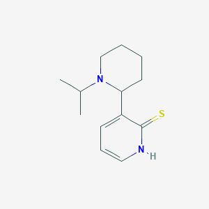 molecular formula C13H20N2S B11798863 3-(1-Isopropylpiperidin-2-yl)pyridine-2(1H)-thione 