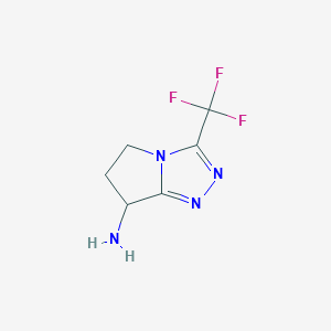 3-(Trifluoromethyl)-6,7-dihydro-5H-pyrrolo[2,1-c][1,2,4]triazol-7-amine