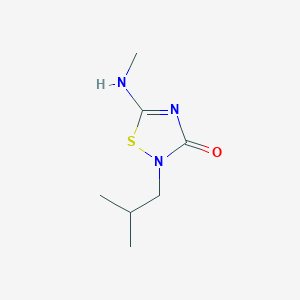 2-Isobutyl-5-(methylamino)-1,2,4-thiadiazol-3(2H)-one