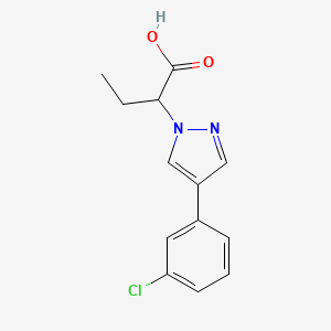 2-(4-(3-Chlorophenyl)-1H-pyrazol-1-yl)butanoic acid