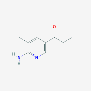 1-(6-Amino-5-methylpyridin-3-yl)propan-1-one