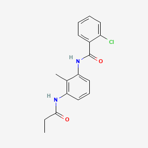 2-chloro-N-[2-methyl-3-(propionylamino)phenyl]benzamide