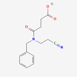 4-[Benzyl(2-cyanoethyl)amino]-4-oxobutanoic acid
