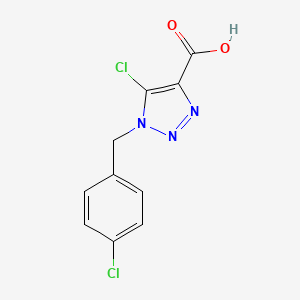 5-Chloro-1-(4-chlorobenzyl)-1H-1,2,3-triazole-4-carboxylic acid