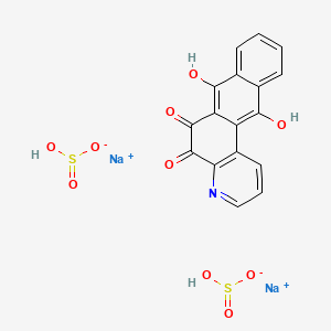 Disodium;7,12-dihydroxynaphtho[2,3-f]quinoline-5,6-dione;hydrogen sulfite