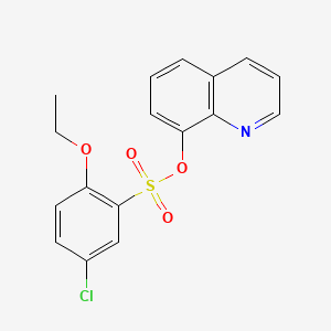 molecular formula C17H14ClNO4S B1179905 8-Quinolinyl 5-chloro-2-ethoxybenzenesulfonate 