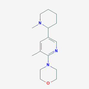 4-(3-Methyl-5-(1-methylpiperidin-2-yl)pyridin-2-yl)morpholine