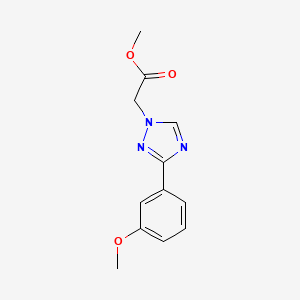 Methyl 2-(3-(3-methoxyphenyl)-1H-1,2,4-triazol-1-yl)acetate