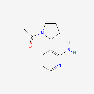 1-(2-(2-Aminopyridin-3-yl)pyrrolidin-1-yl)ethanone