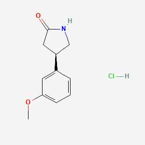 (R)-4-(3-Methoxyphenyl)pyrrolidin-2-one hydrochloride