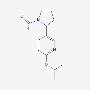 2-(6-Isopropoxypyridin-3-yl)pyrrolidine-1-carbaldehyde