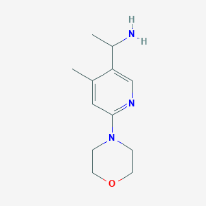 1-(4-Methyl-6-morpholinopyridin-3-yl)ethanamine