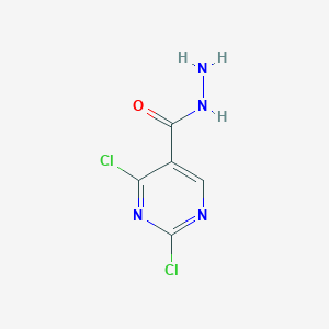 molecular formula C5H4Cl2N4O B11799140 2,4-Dichloropyrimidine-5-carbohydrazide 