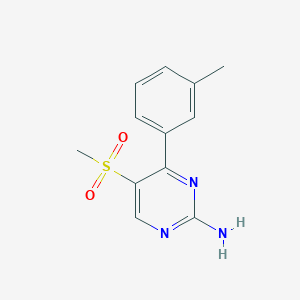 5-(Methylsulfonyl)-4-(m-tolyl)pyrimidin-2-amine