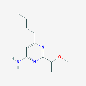 6-Butyl-2-(1-methoxyethyl)pyrimidin-4-amine