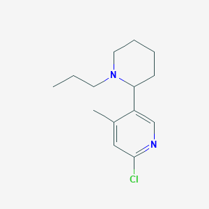 2-Chloro-4-methyl-5-(1-propylpiperidin-2-yl)pyridine