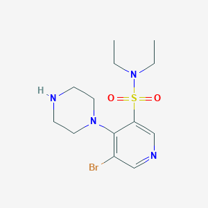 5-Bromo-N,N-diethyl-4-(piperazin-1-yl)pyridine-3-sulfonamide