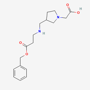 2-(3-(((3-(Benzyloxy)-3-oxopropyl)amino)methyl)pyrrolidin-1-yl)acetic acid